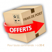 frais de port offert pour toute commande > 35 €
